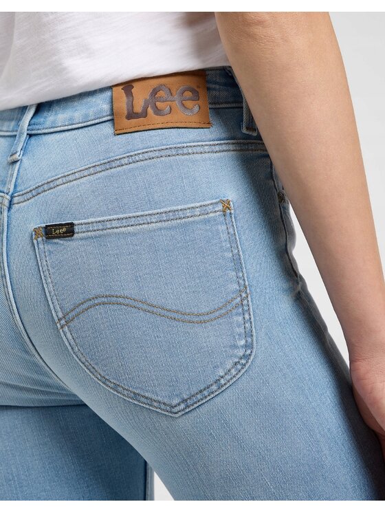 Lee Lee Jeansy Scarlett High Niebieski Skinny Fit