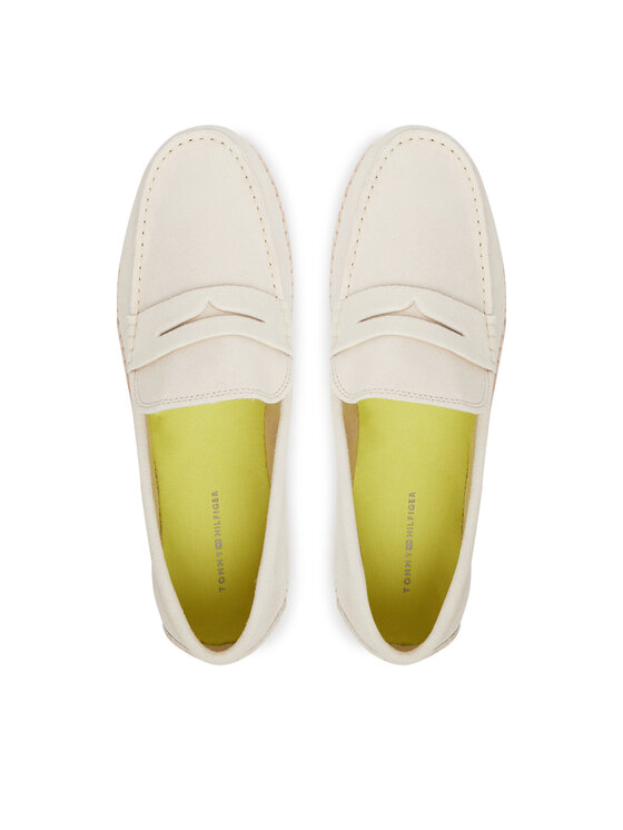 Tommy Hilfiger Tommy Hilfiger Espadryle Flexible Hilfiger Sde Espadrille FM0FM05794 Écru