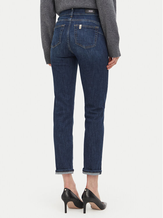 Liu Jo Liu Jo Teksad UF6094 D0328 Tumesinine Straight Fit