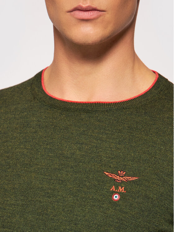 Aeronautica Militare Aeronautica Militare Maglione 212MA1344L415 Verde Regular Fit