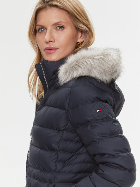 Tommy Hilfiger Tommy Hilfiger Geacă din puf Tyra WW0WW39747 Bleumarin Regular Fit