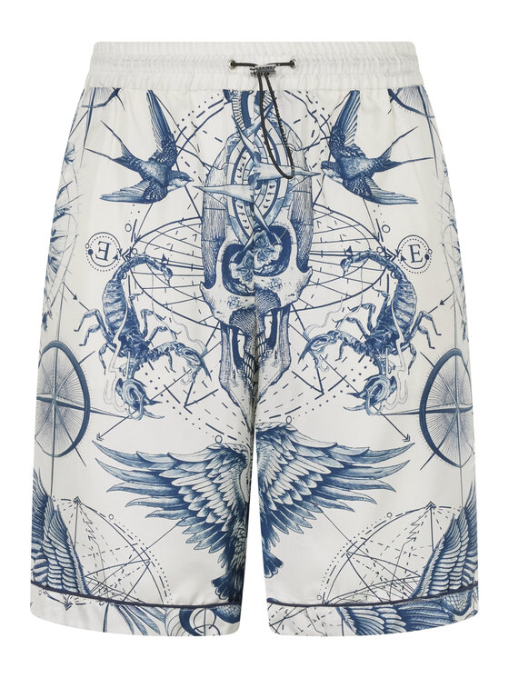 PHILIPP PLEIN PHILIPP PLEIN Szorty materiałowe 29001 Biały Regular Fit
