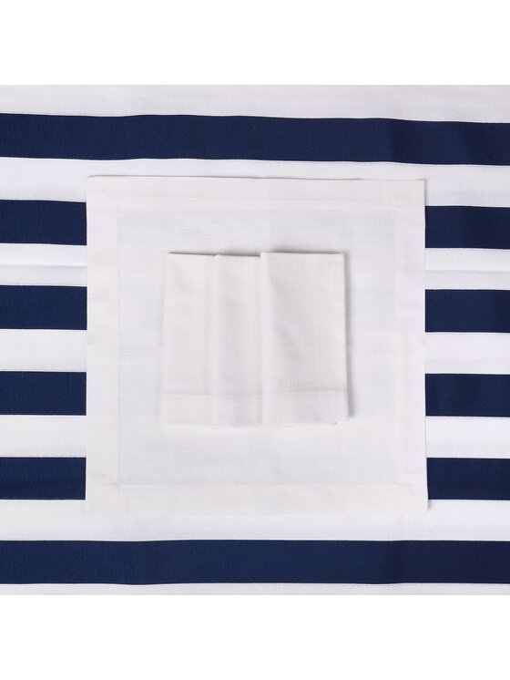 Roseberry Home Roseberry Home Serwetki Red Stripes Biały