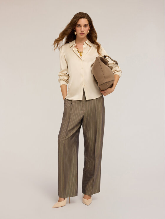 Motivi Motivi Koszula 5192Q000846N011 Écru Regular Fit