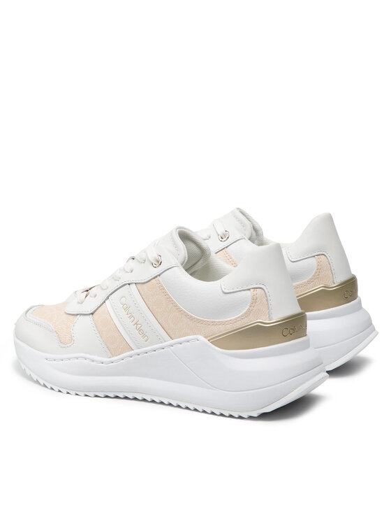 Calvin Klein Sneakers Internal Wedge Lace Up HW0HW00816 Alb