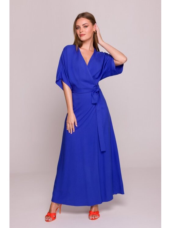 Stylove Stylove Sukienka letnia S406 Niebieski Beachy Fit
