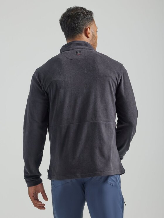 Wrangler Wrangler Kurtka przejściowa TECHNICAL FLEECE JACKET Czarny Regular Fit