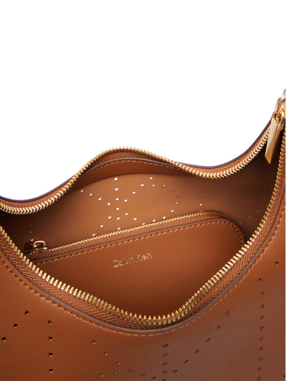 Calvin Klein Calvin Klein Torebka Emblem Aop Perfor Lthr Bag LV04F3367G Brązowy