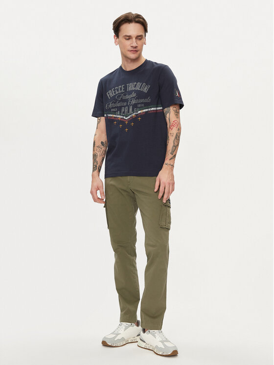 Aeronautica Militare Aeronautica Militare Majica 241TS2216J641 Mornarsko modra Regular Fit