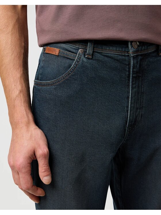 Wrangler Wrangler Jeansy RIVER Niebieski Slim Fit