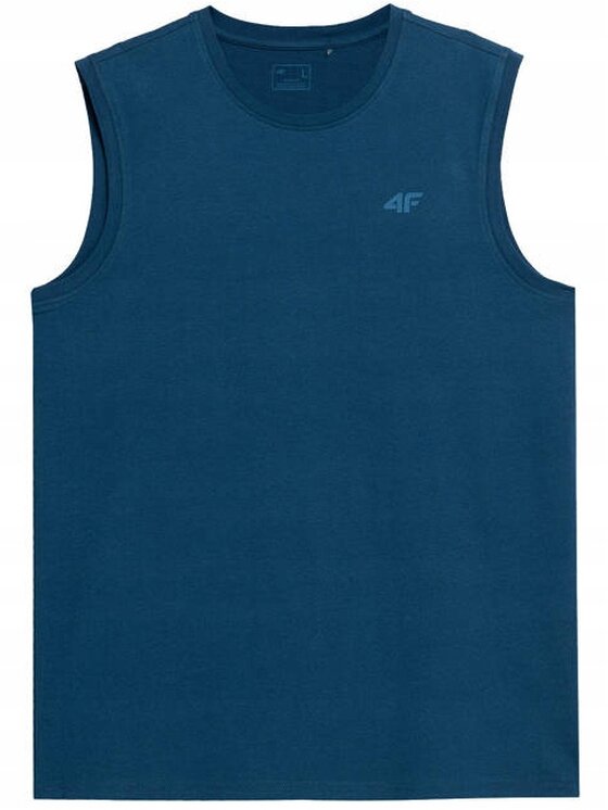 4F 4F T-Shirt 4FSS23TSLEM016-32S Niebieski Standard Fit