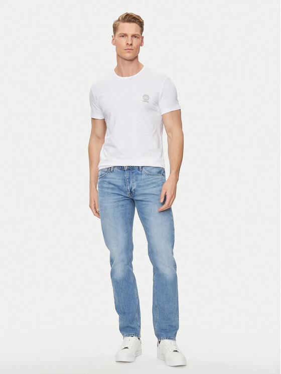 Versace Versace T-Shirt Medusa AUU01005 Biały Slim Fit