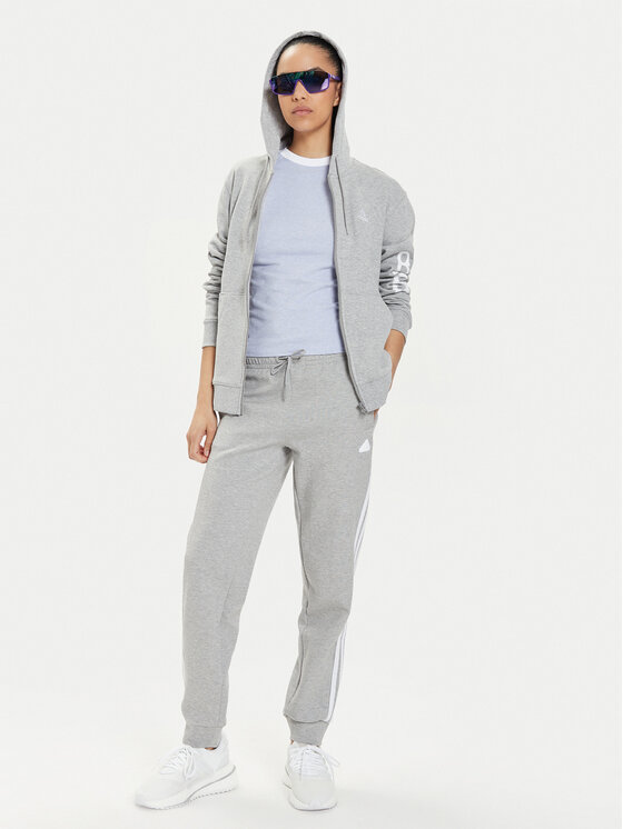adidas adidas Bluza Essentials Linear IC6866 Szary Regular Fit