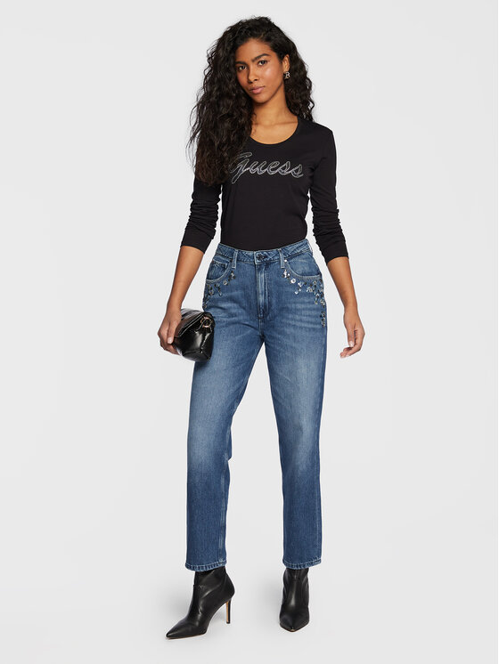 Blusa W3RI15 J1314 Nero Slim Fit