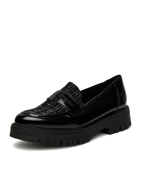 Rieker Rieker Loafersy 47550-00 Czarny