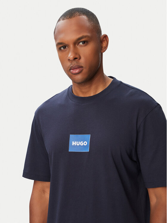 HUGO HUGO T-krekls Nayonix 50554382 Tumši zils Regular Fit