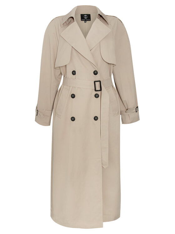 Magda Matyja Magda Matyja Trencz KIM COAT BEIGE Beżowy Long Fit