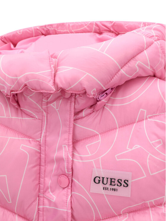 Guess Guess Μπουφάν μεταβατικό J6YL01 W2607 Ροζ Regular Fit