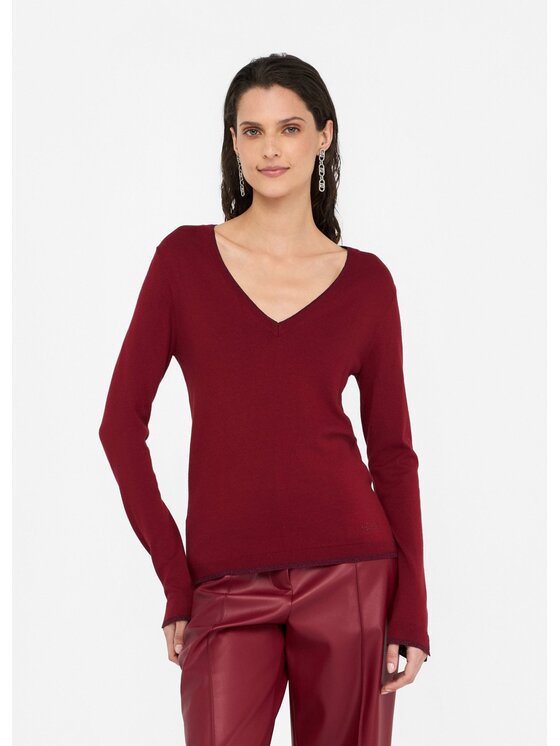 Liu Jo Liu Jo Maglione MF5227MS49I91650 Rosso Slim Fit