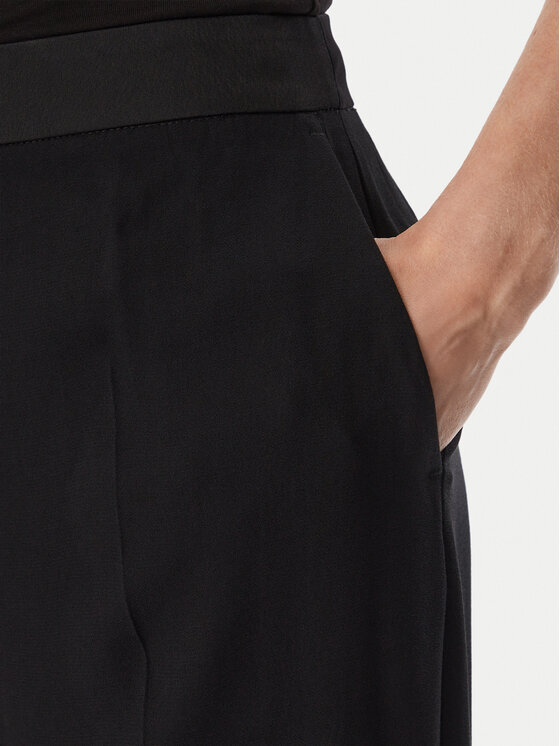 KARL LAGERFELD KARL LAGERFELD Штани з тканини B4W10063 Чорний Regular Fit