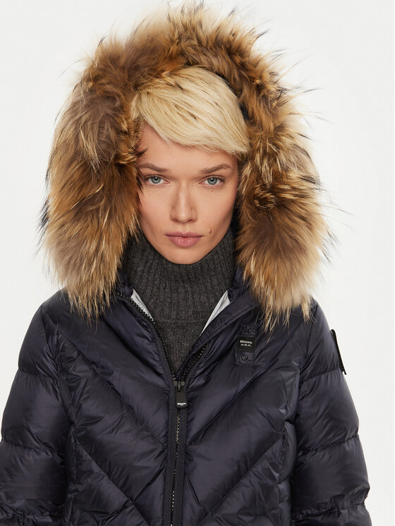 Blauer Blauer Pūkinė striukė 24WBLDK03052 Tamsiai mėlyna Regular Fit