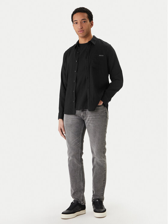 Calvin Klein Jeans Calvin Klein Jeans Marškiniai LV04RF121G Juoda Regular Fit