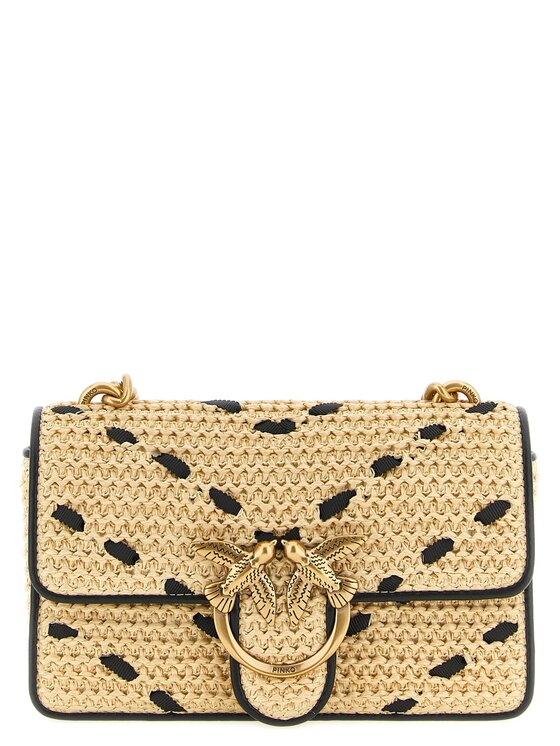 PINKO PINKO Torebka Beige Cowhide Crossbody Beżowy