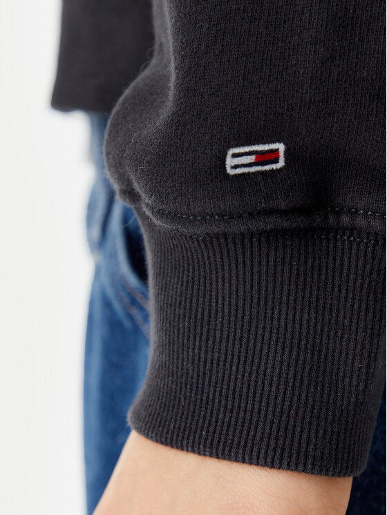 Tommy Jeans Tommy Jeans Felpa Script Logo DW0DW20303 Nero Boxy Fit