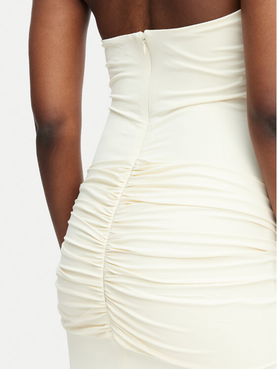 Bardot Bardot Вечірня сукня Emilia 60386DB Кремовий Slim Fit