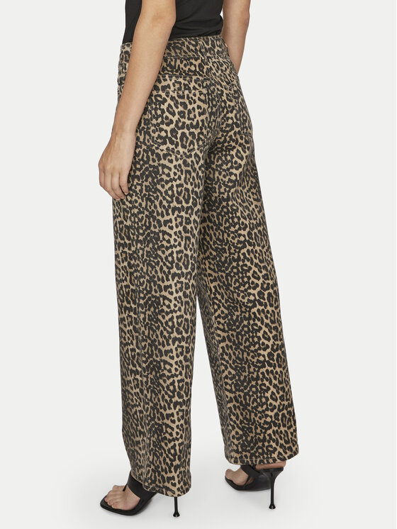 Vila Vila Jeans hlače Chia 14105638 Bež Wide Leg