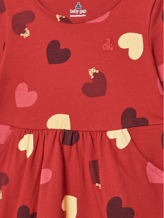Gap Gap Hétköznapi ruha 646806-03 Piros Regular Fit