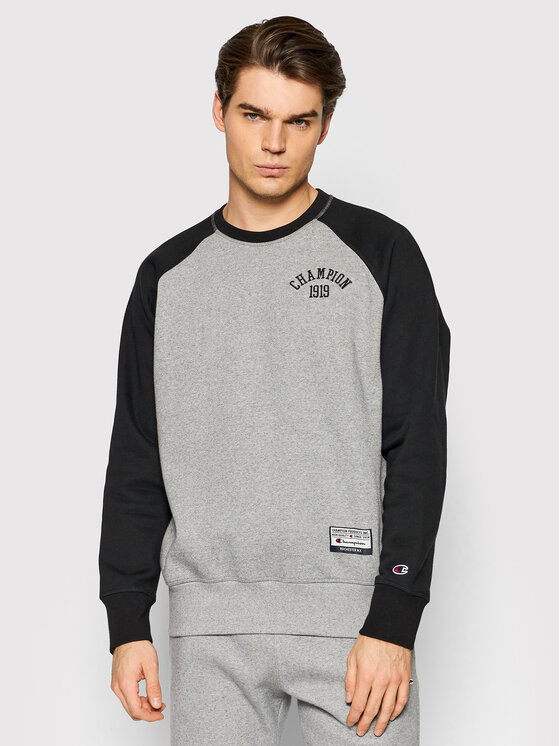Champion Jopa Collegiate Logo Colour Block 216913 Siva Custom Fit