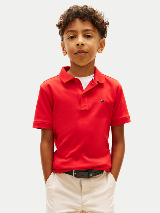 Tommy Hilfiger Tricou polo Essential KB0KB10007 Roșu Regular Fit