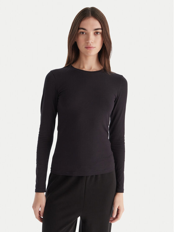 Hunkemöller Hunkemöller Blúzka Soft 302729 Čierna Slim Fit