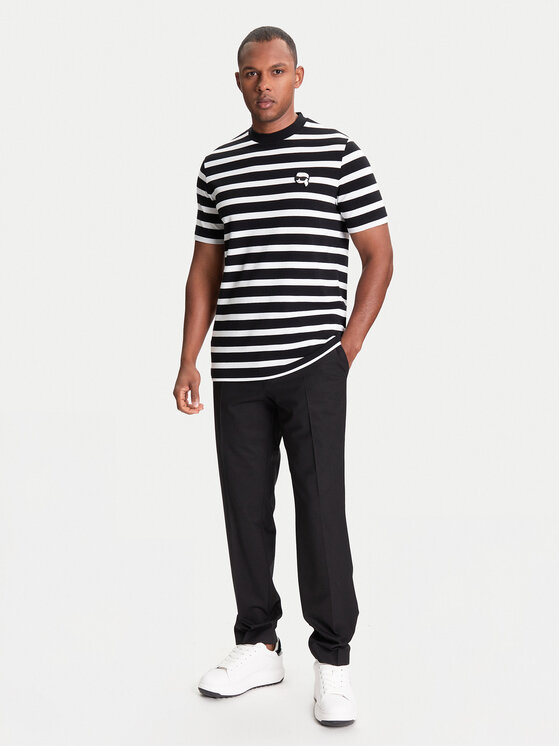 KARL LAGERFELD KARL LAGERFELD Póló 755022 553231 Fekete Regular Fit
