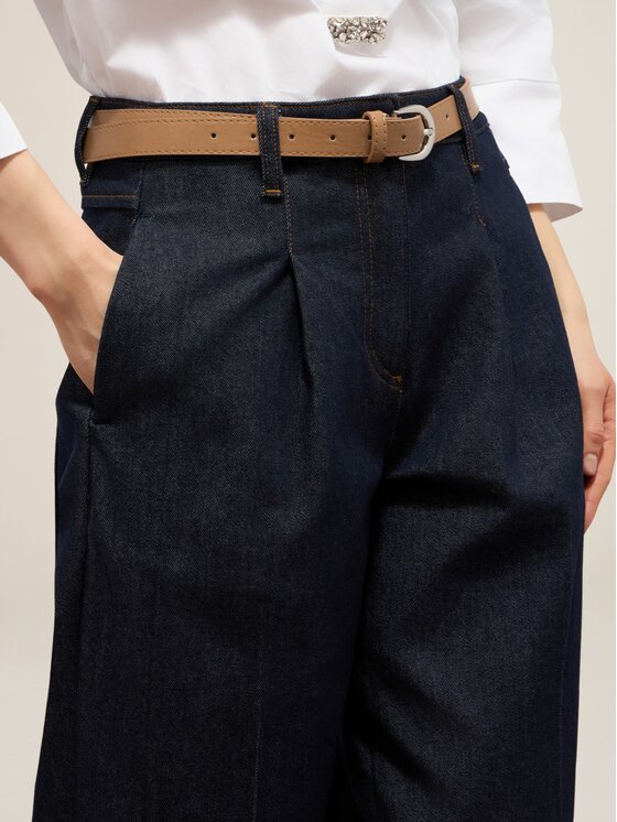Oltre Oltre Jeans P558R008445N034 Blu Baggy Fit
