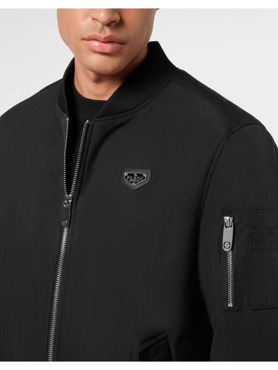 PHILIPP PLEIN PHILIPP PLEIN Kurtka bomber 25601 Czarny Regular Fit