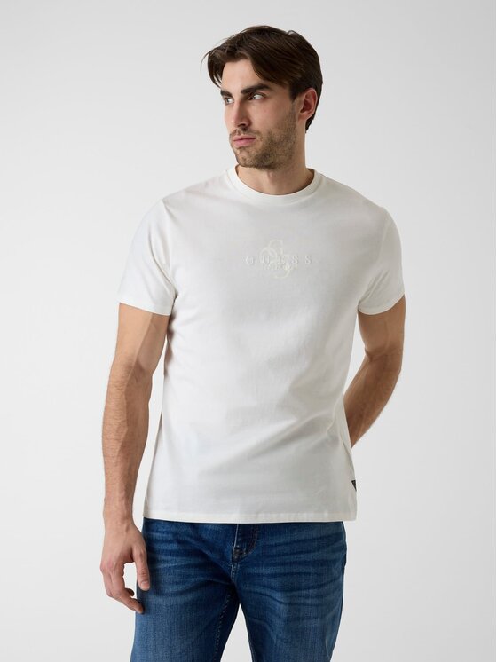 Guess Guess T-Shirt 183291 Bílá Classic Fit