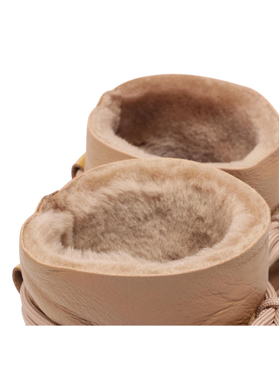 Inuikii Inuikii Sniego batai Gloss Wedge 70203-006 Smėlio