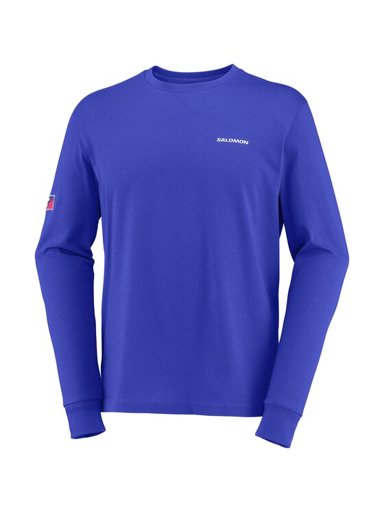 Salomon Salomon Longsleeve EQUIPE LS TEE M Niebieski Regular Fit