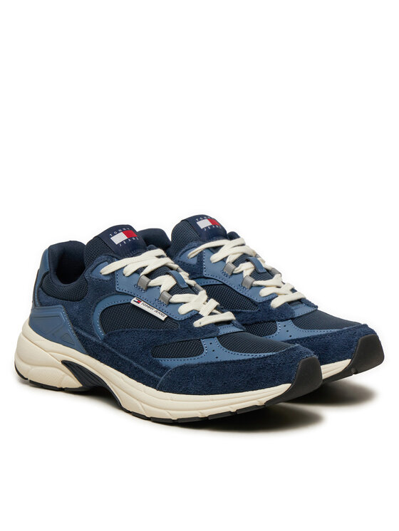 Tommy Jeans Tommy Jeans Sneakersy The Coney Suede EM0EM01501 Granatowy
