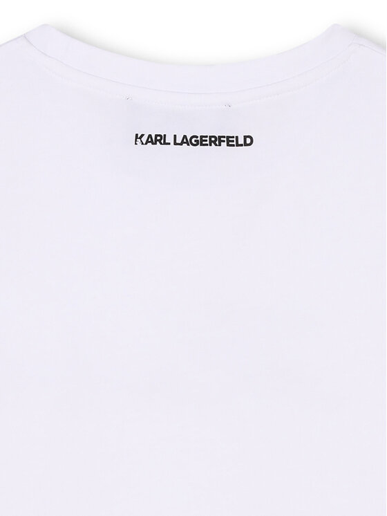 Karl Lagerfeld Kids Karl Lagerfeld Kids Tričko Z30485 S Biela Regular Fit