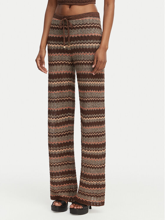 Marciano Guess Marciano Guess Pantaloni di tessuto G6GB13 Z0645 Marrone Regular Fit