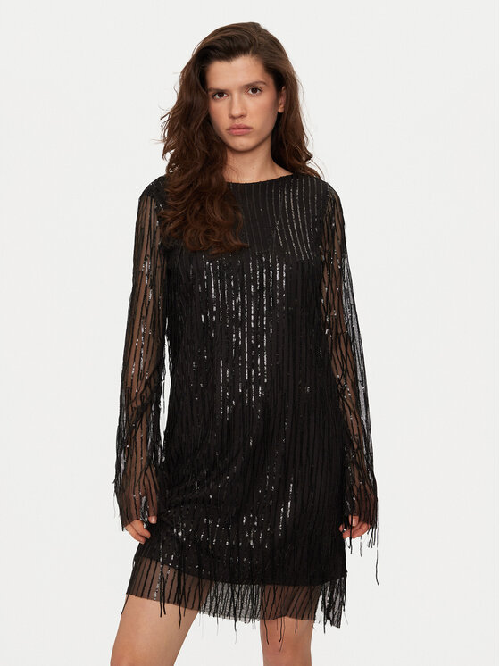 Noisy May Noisy May Cocktail obleka Starlet 27031991 Črna Loose Fit