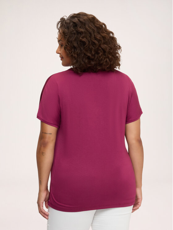 Fiorella Rubino Fiorella Rubino T-Shirt G0D4L009277N029 Bordowy Boxy Fit