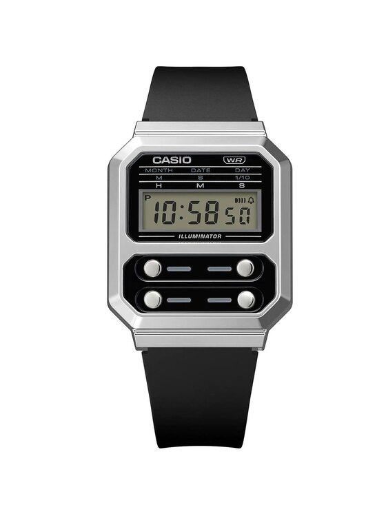 Casio Casio Hodinky A100WEF-1AEF Stříbrná