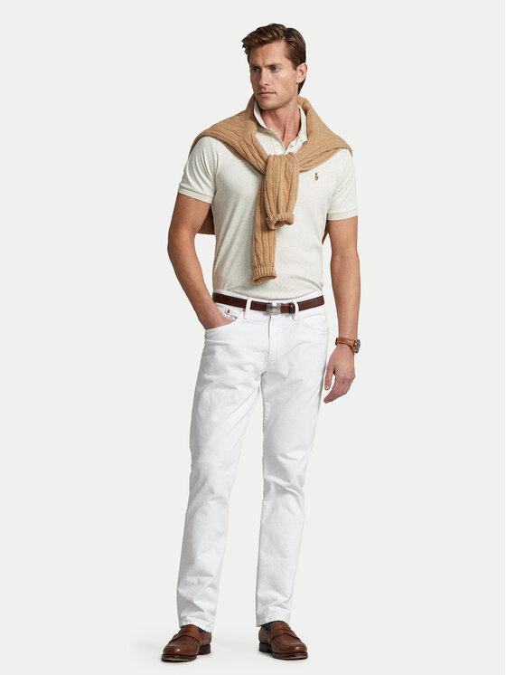 Polo Ralph Lauren Polo Ralph Lauren Polokošile 710713130002 Écru Custom Slim Fit