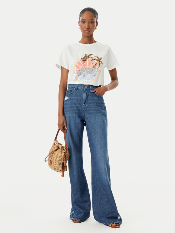 LOLA CASADEMUNT LOLA CASADEMUNT T-Shirt LS2615019 Biały Regular Fit