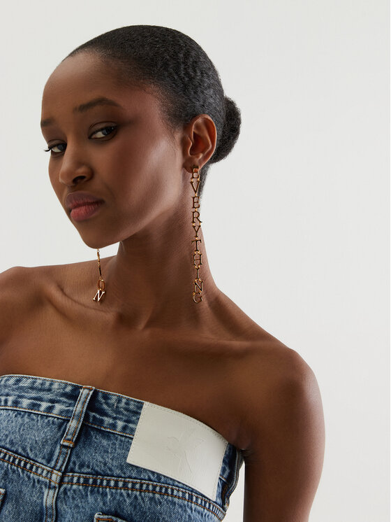 Off-White Off-White Сережки OWOD203S23MET0017600 Золотий