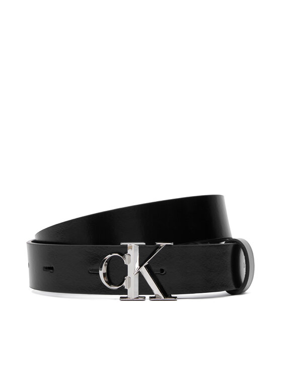 Calvin Klein Calvin Klein Ženski remen Facet Ck Buckle Shiny Strap 25Mm LV04F7080G Crna